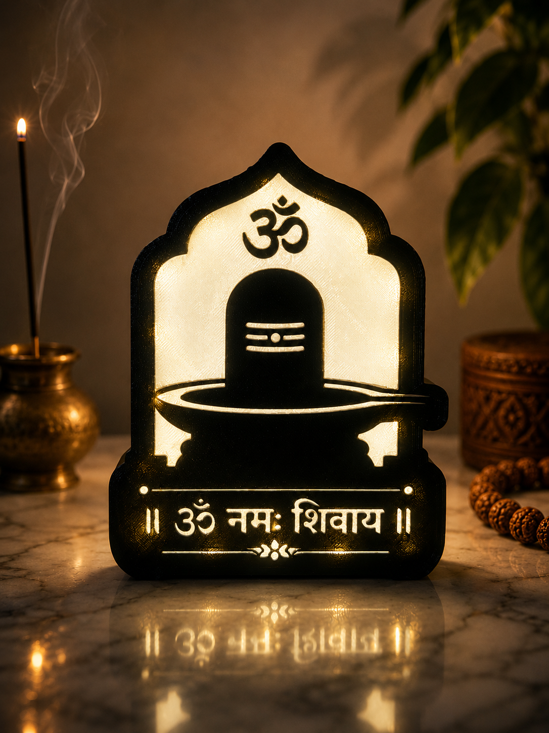 Shivling Light Box (Om Namah Shivaya)