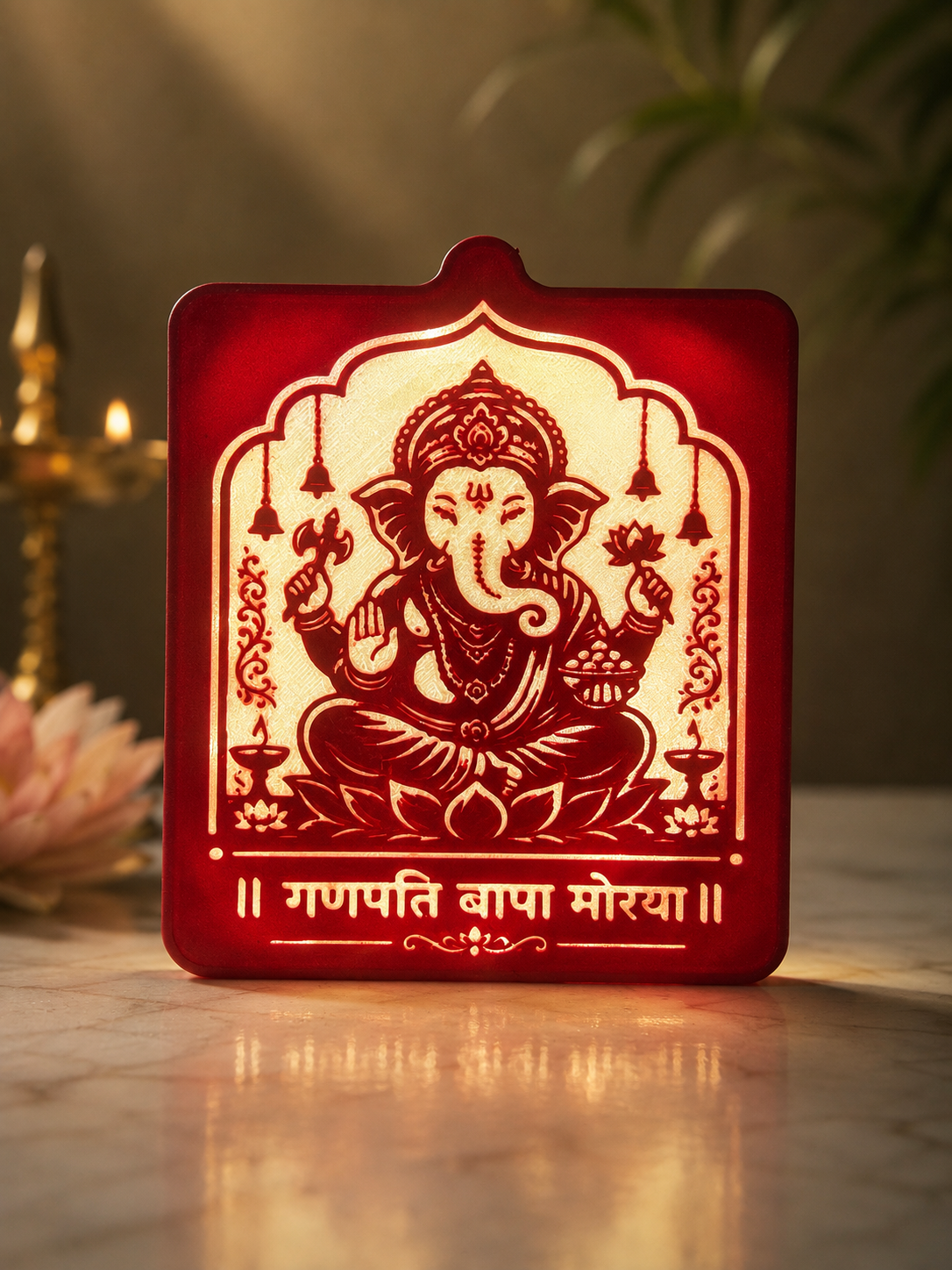 Ganpati Bappa Morya Light Box